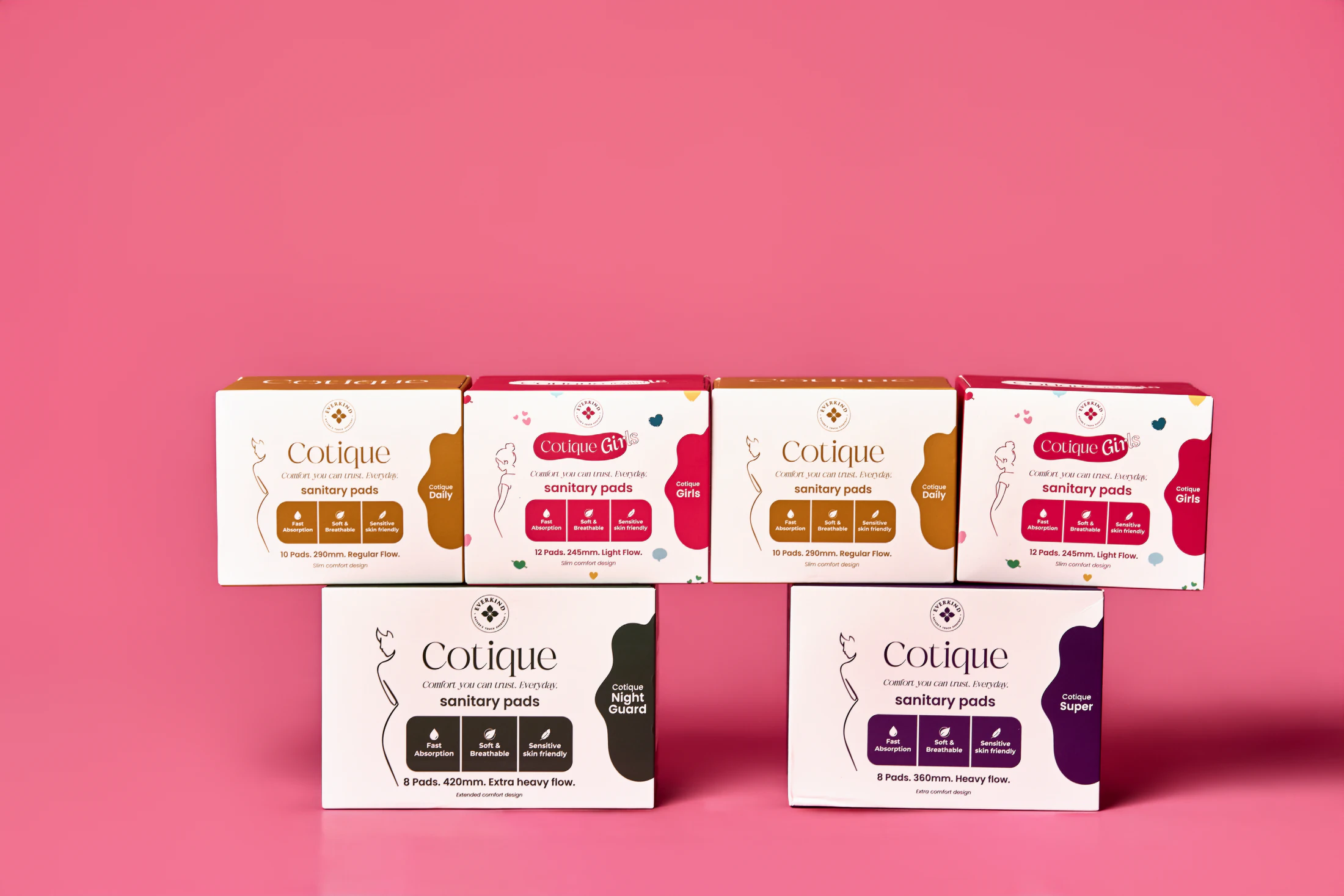 Source photograph of the Cotique cartons selected for Her & Me