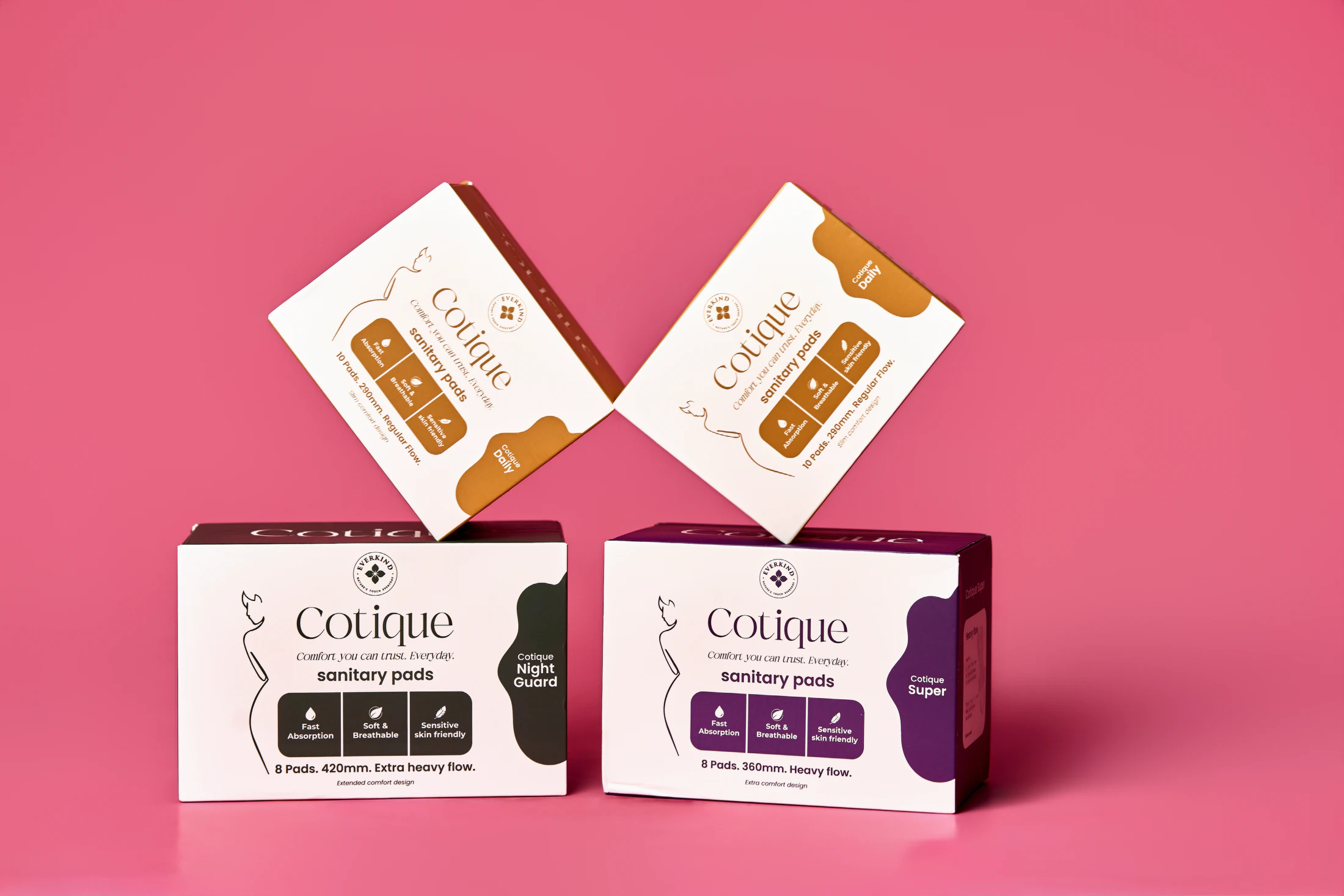 Source photograph of the Cotique cartons selected for The Stash