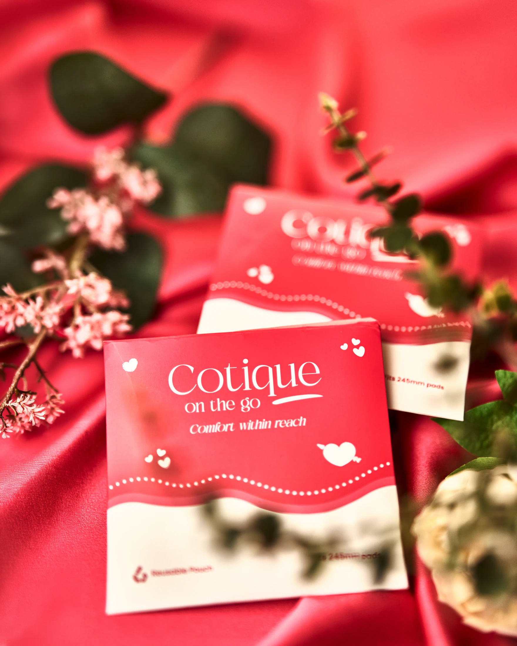 Cotique Girls reusable pouch in its original proportions